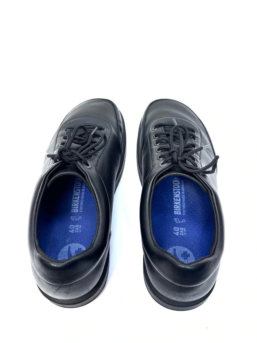 Birkenstock Highwood Lace Low Mens US 7 EU 40 Black Leather Comfort Shoes